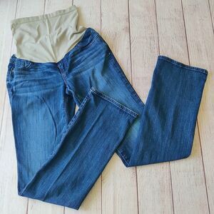Indigo Blue Premium Denim straight leg maternity jeans sz S